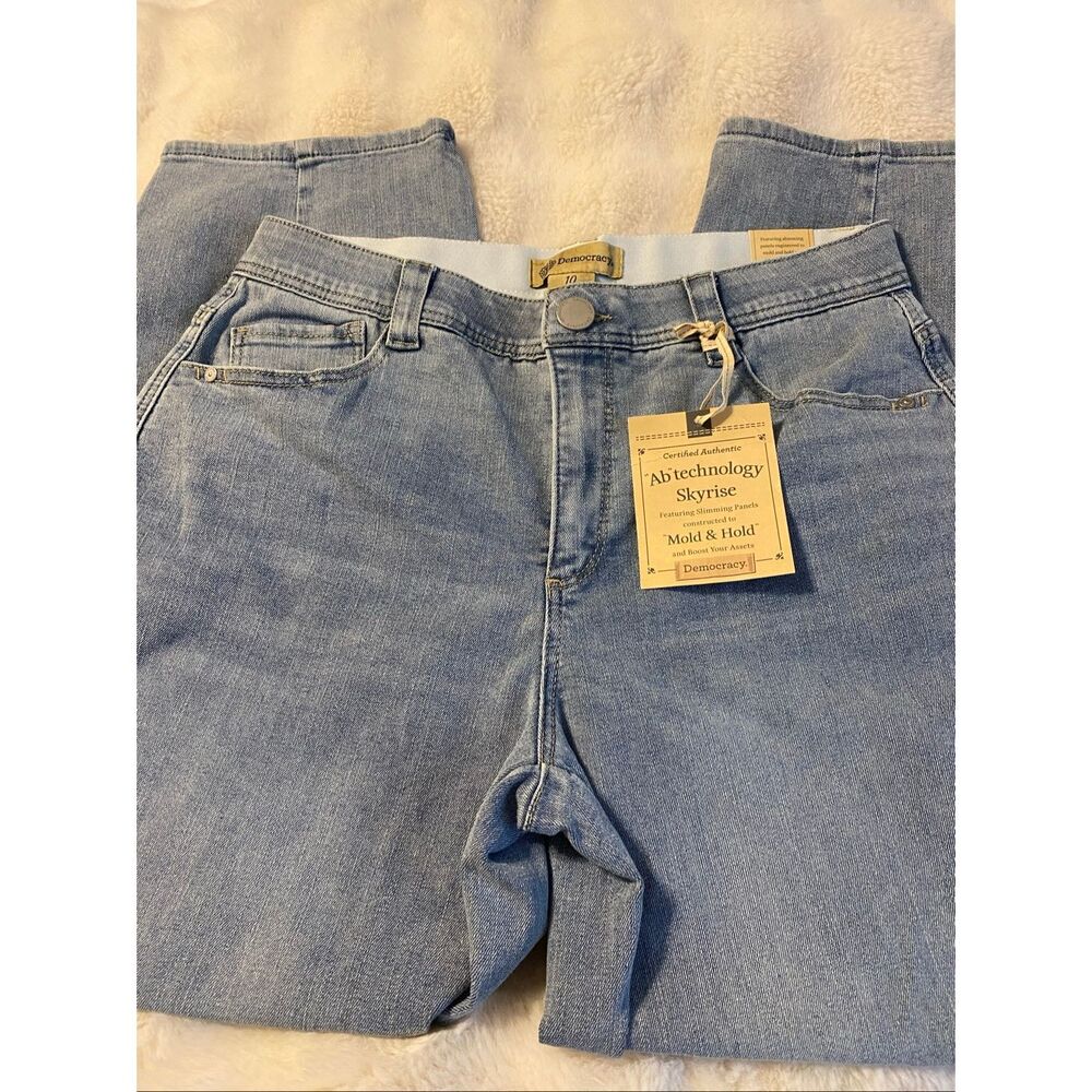 Democracy Ab Technology Skyrise Mold & Hold Jeans W/ Booty Lift Sz 10 NWT - Picture 4 of 14
